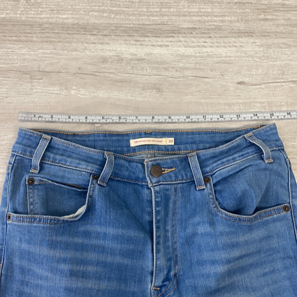 🧧SOLD🧧Levi’s 721 Vintage High Rise Orange Tan Jeans - Picture 9 of 9